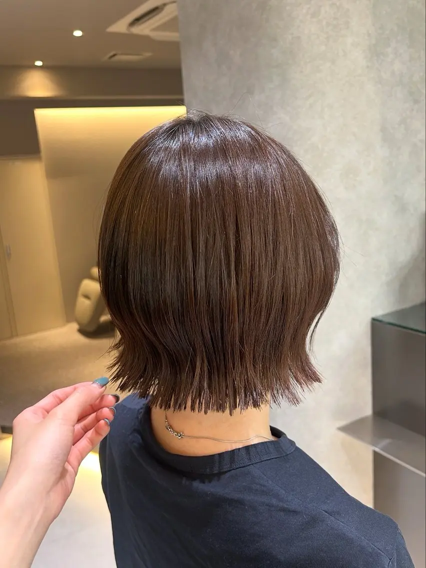 ショート ボブ 外ハネヘア ボブ/レイヤー/表 参道/美容師♡ゆいかのヘアスタイル