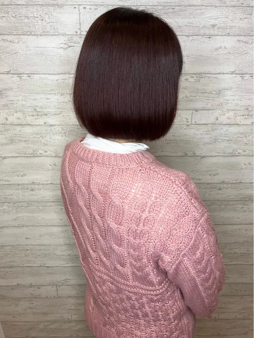 ショート カラー ピンクカラー バイオレットカラー 小池 穂果/ 府中のヘアスタイル