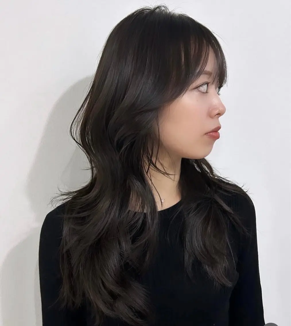 ロング カラー ロングレイヤー ハイレイヤー 韓国風ヘア レイヤーカット ロング risako🇰🇷 韓国ヘア/レイヤーのヘアスタイル