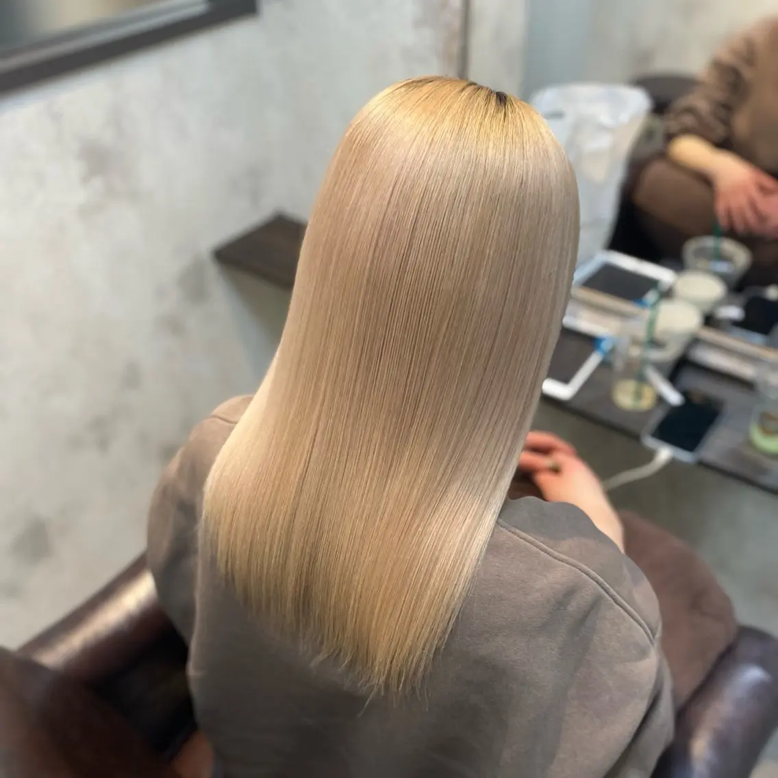 セミロング トリートメント 髪質改善🖤美髪矯正 ⁡   エリナのヘアスタイル