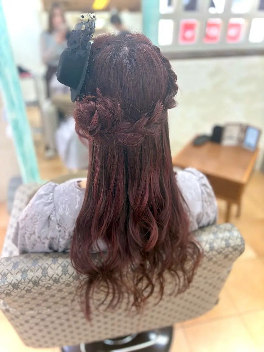 ロング ヘアセット 髪質改善/艶髪 ☘️ANのヘアスタイル