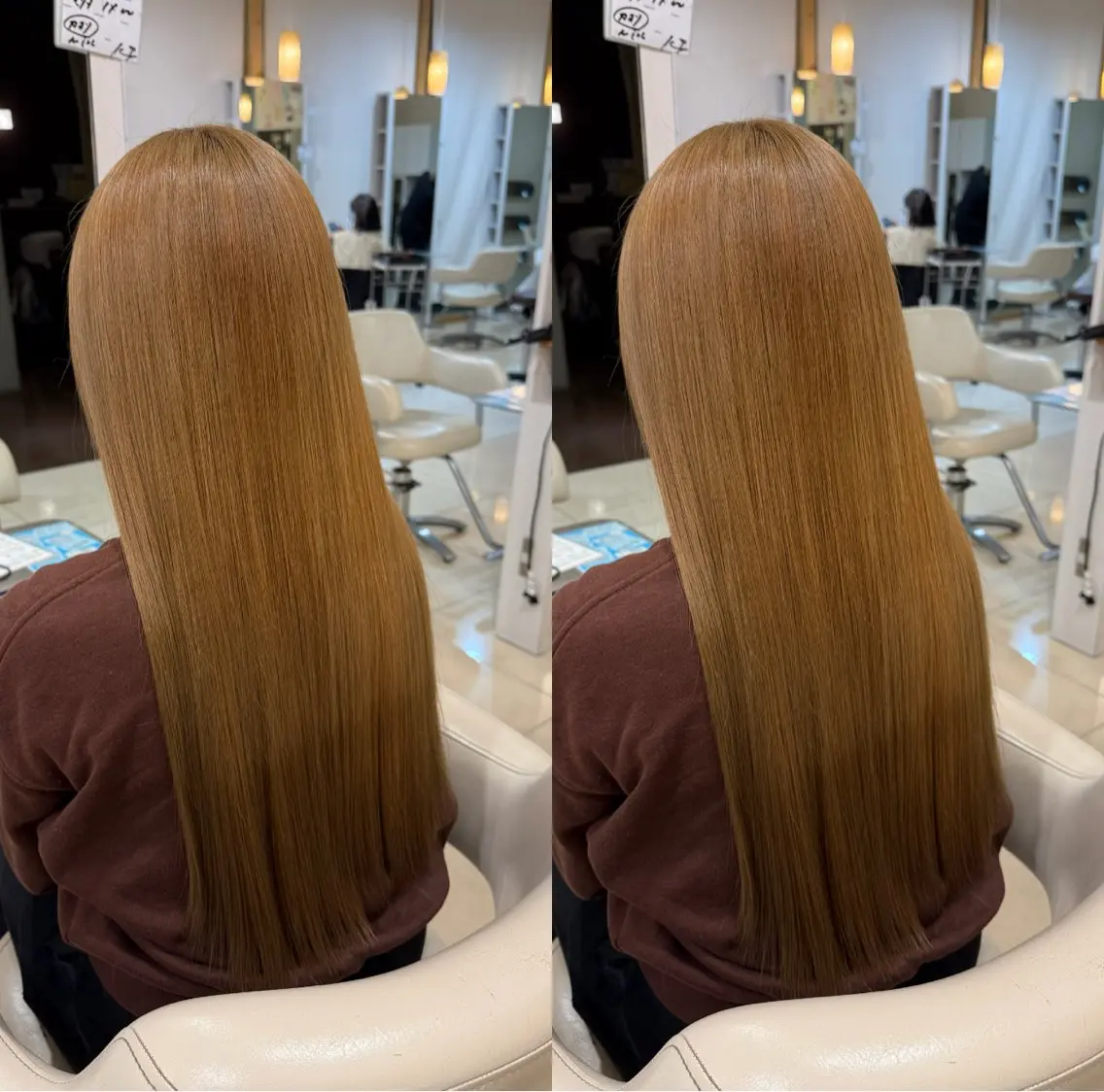 ロング カラー ベージュカラー ブリーチ ヘアカラー トリートメント 🦋ICONIQ豊田 /艶髪/かおり🦋のヘアスタイル