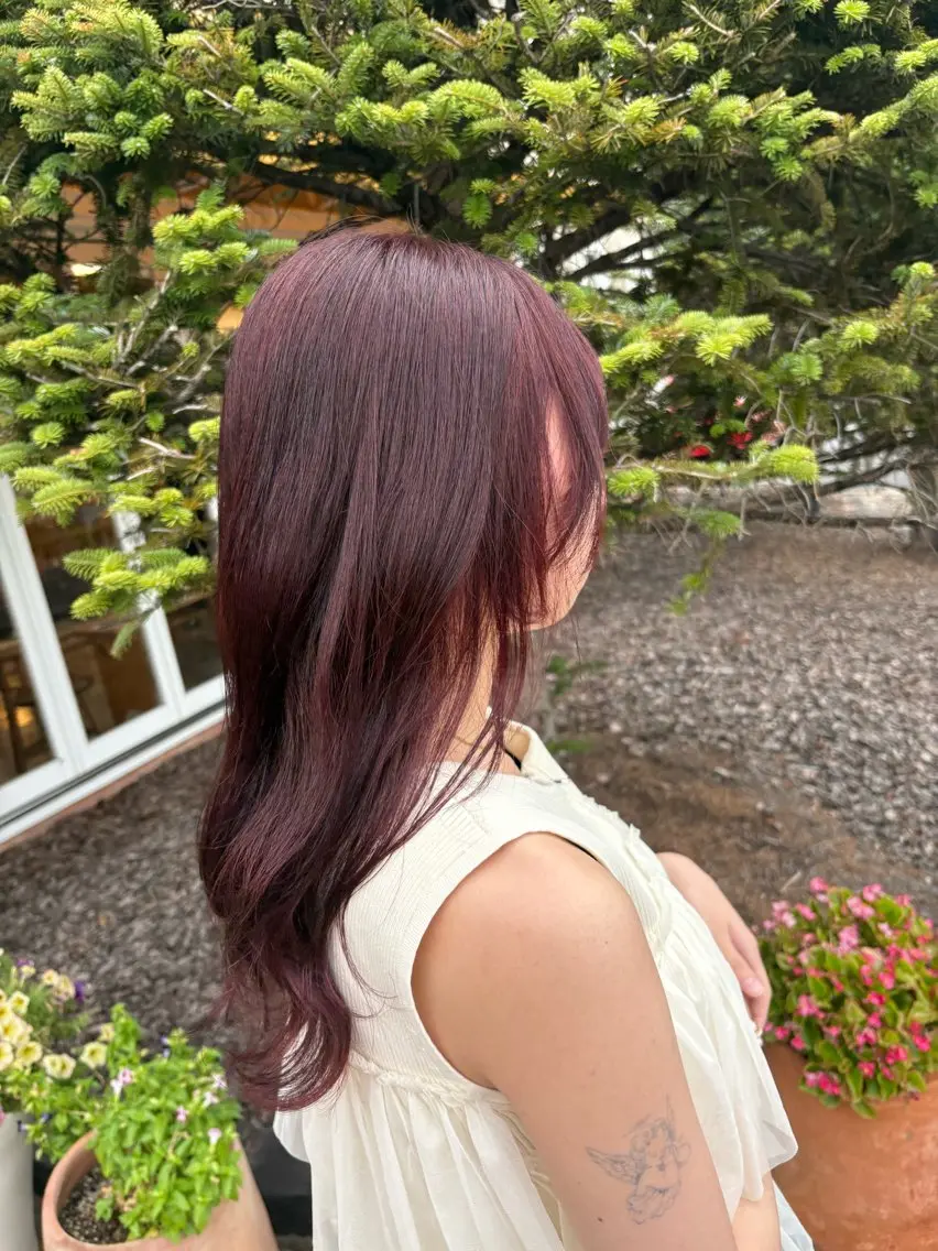 ロング カラー カット ヘアカラー Flat /rina🧸のヘアスタイル
