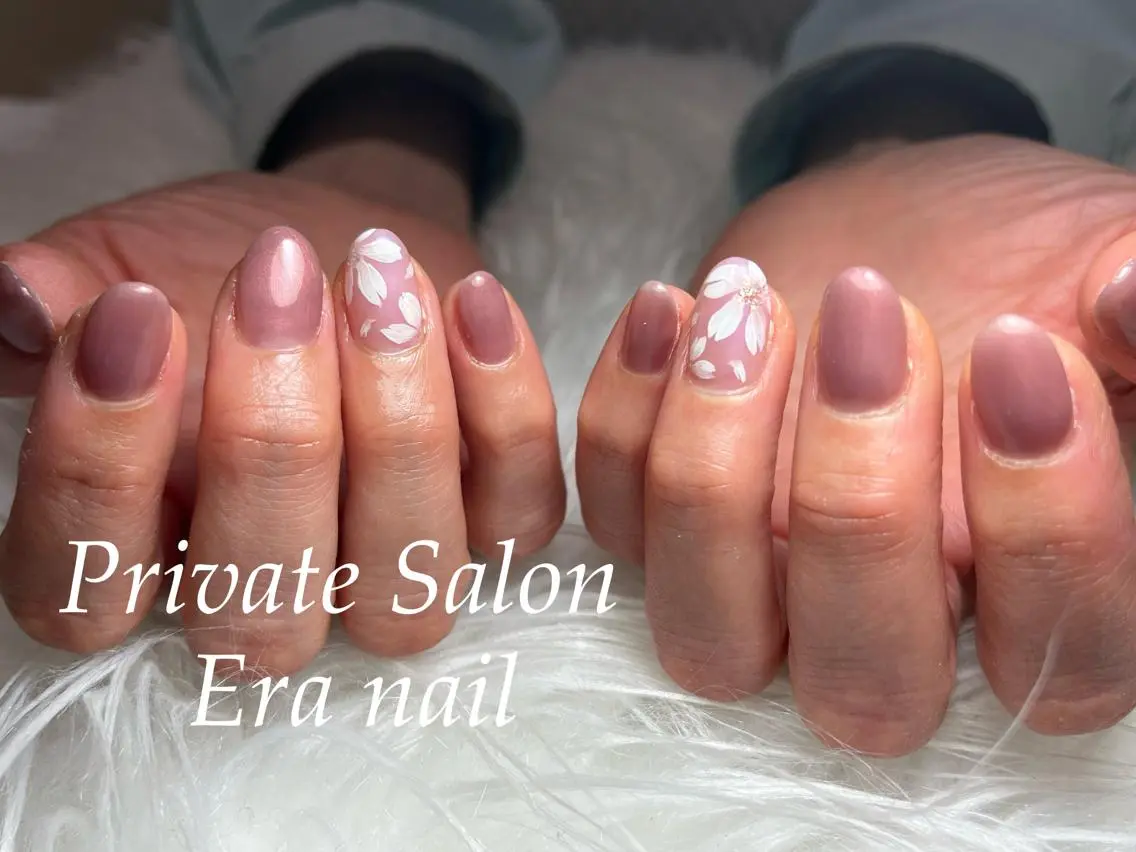 ネイル 桜ネイル シンプルネイル Era nailのネイルデザイン