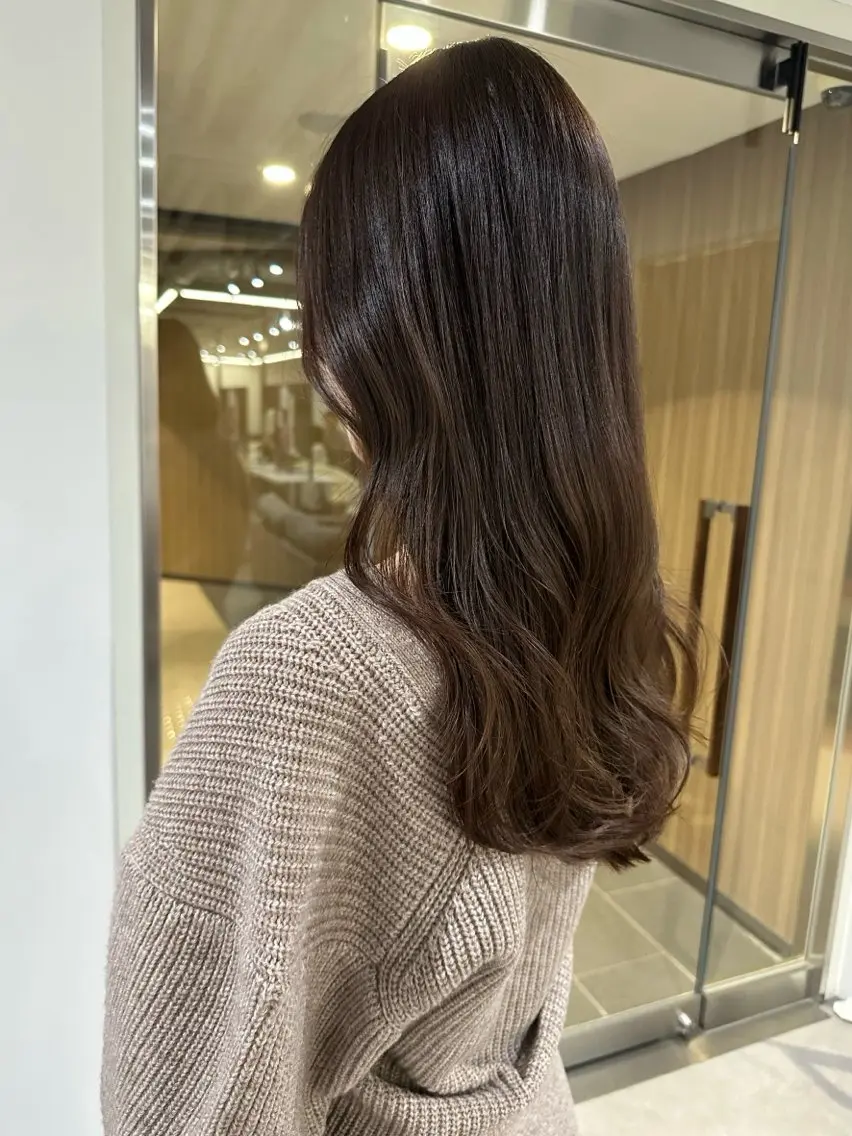 カラー ブラウンカラー 透明感カラー カラーモデル募集/ 森本明花のヘアスタイル