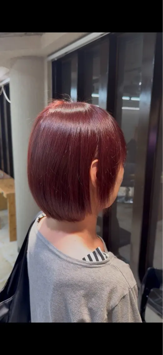 カラー ピンクカラー モデル様募集中🐰 西尾美優のヘアスタイル
