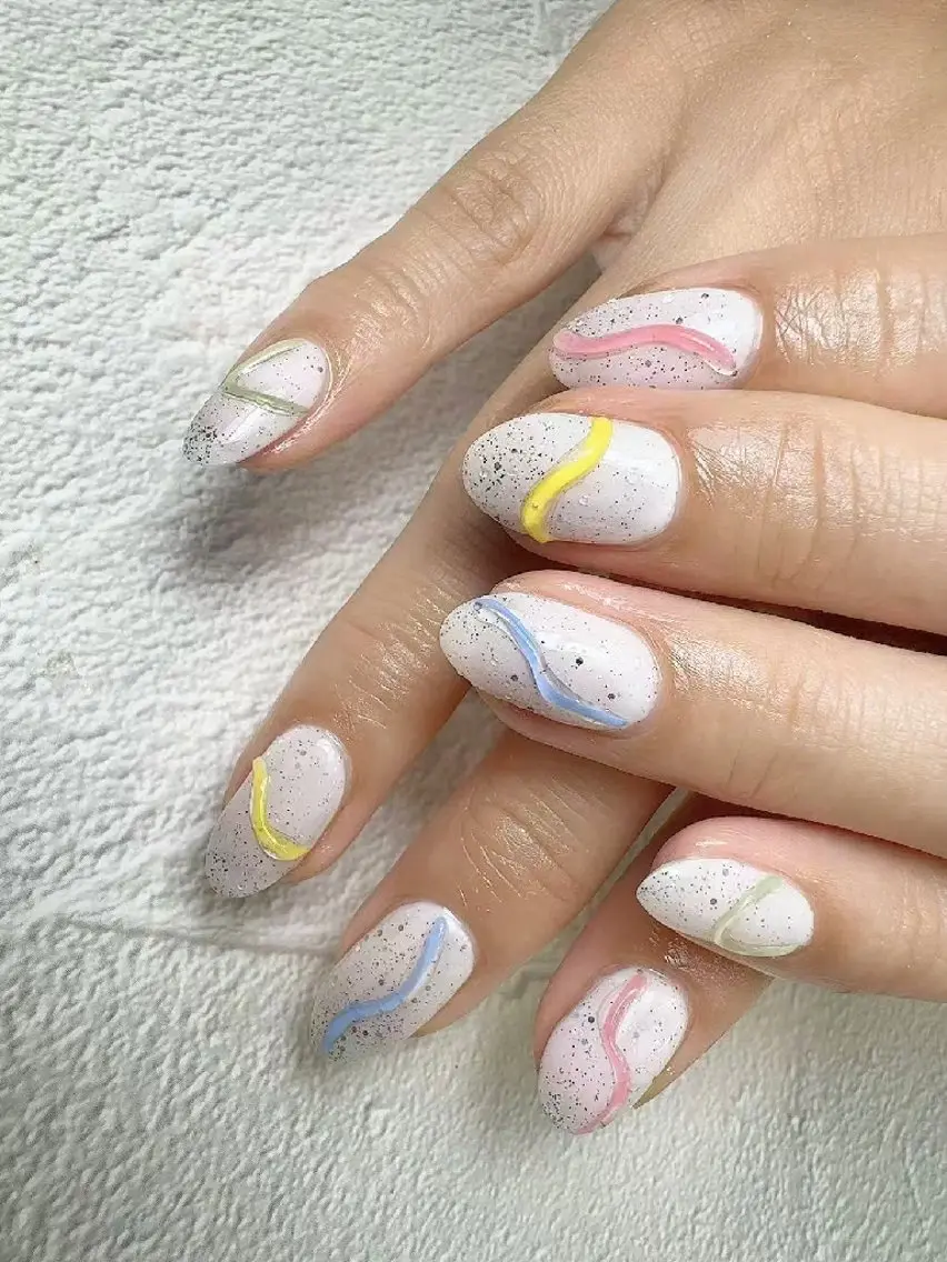ネイル アートネイル シンプルネイル Natumiシンプル デザイン/深爪矯正のネイルデザイン