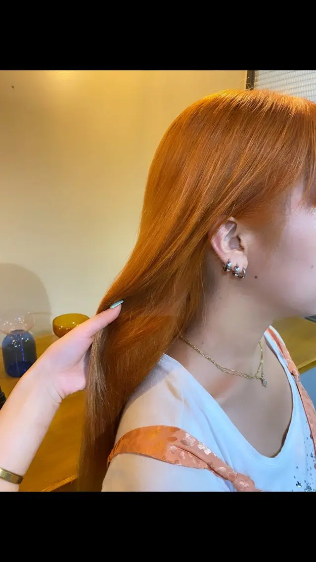 ロング カラー ヘアカラー トリートメント オリーブベージュ 🫒🩶Rianaのヘアスタイル