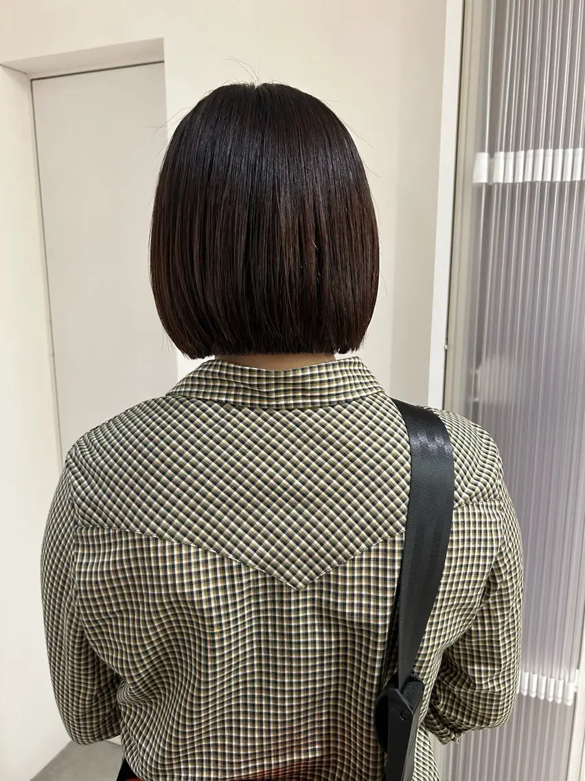 ショート カラー ボブ 、 、のヘアスタイル