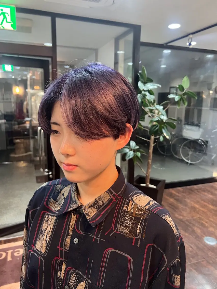ショート カラー 韓国スタイル🫧 サーシャのヘアスタイル