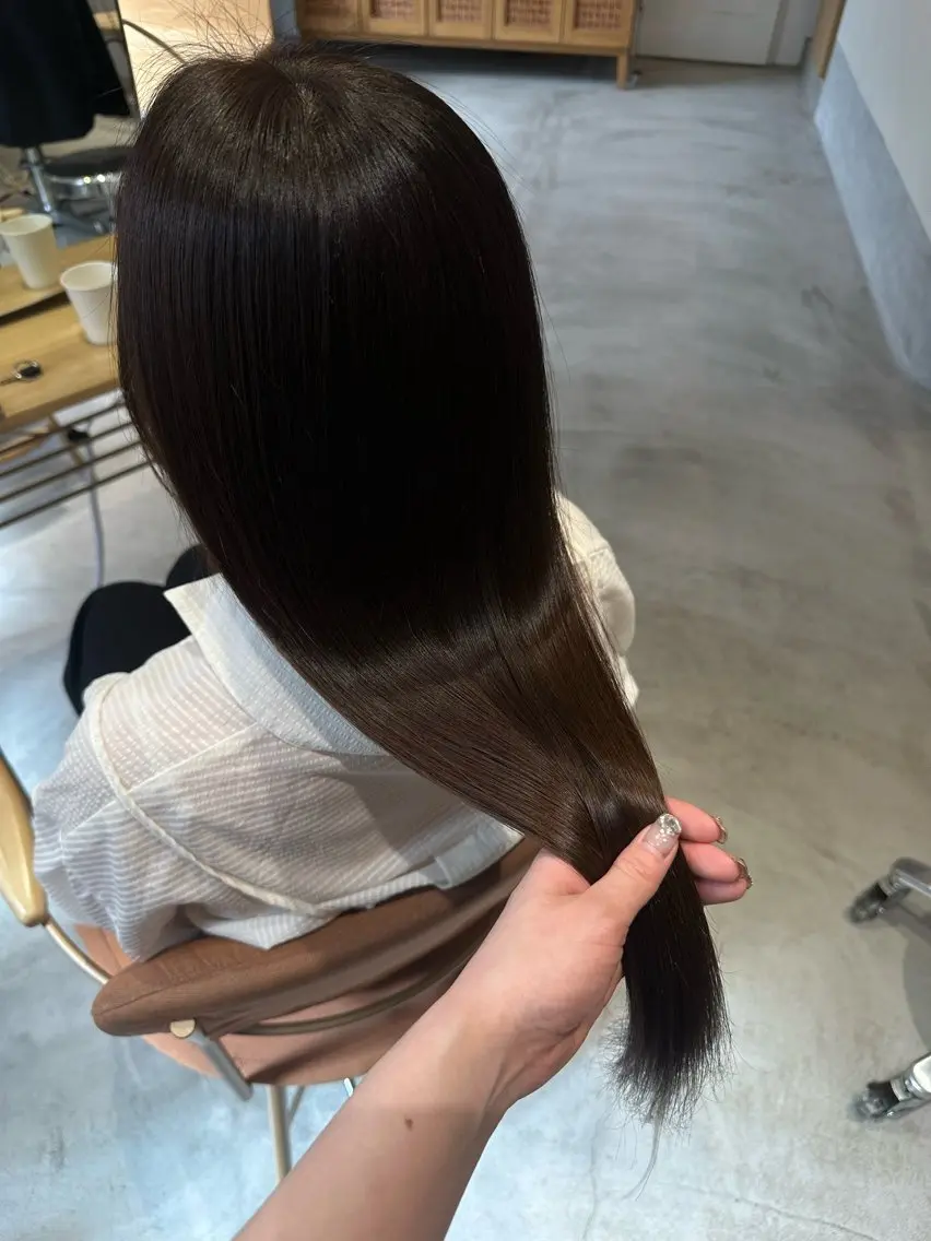 ロング 酸性ストレート カット 縮毛矯正 髪質改善🪄艶カラー /noaのヘアスタイル
