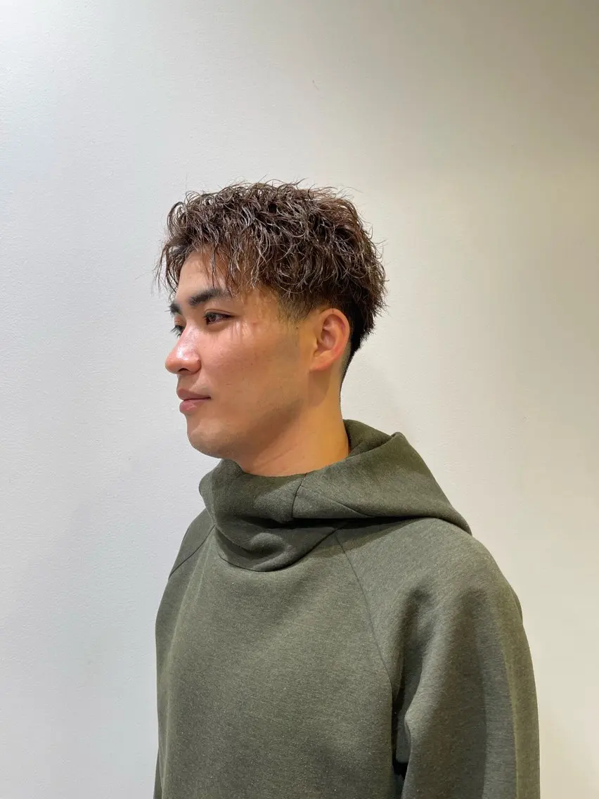 ショート カラー パーマ メンズ カット ヘアカラー パーマ ✂︎髪質改善・ Yuitoのヘアスタイル