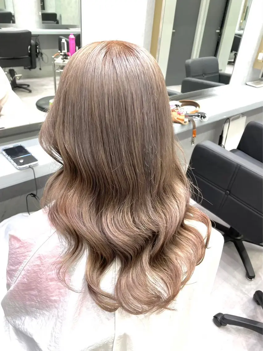 ロング シールエクステ ボブ エクステ ハイライト 髪質改善 🦋韓国hair🦋 エクステ店長sakiのヘアスタイル