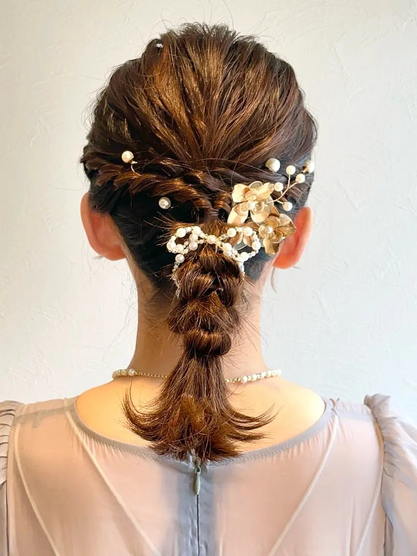 セミロング ヘアアレンジ 札幌 ヘアアレンジ 🍎 タナカセリナのヘアスタイル