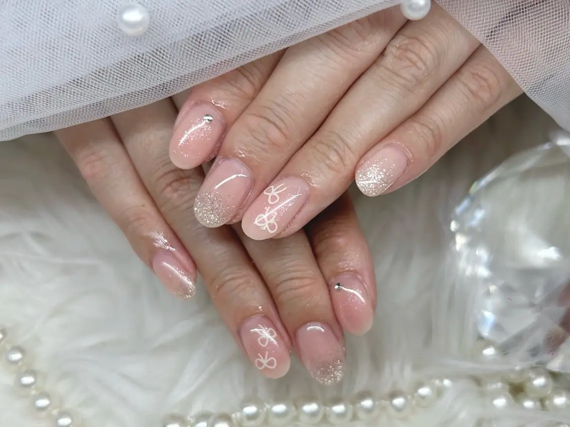 ショート ハンドネイル Nailsalon Angeのネイルデザイン