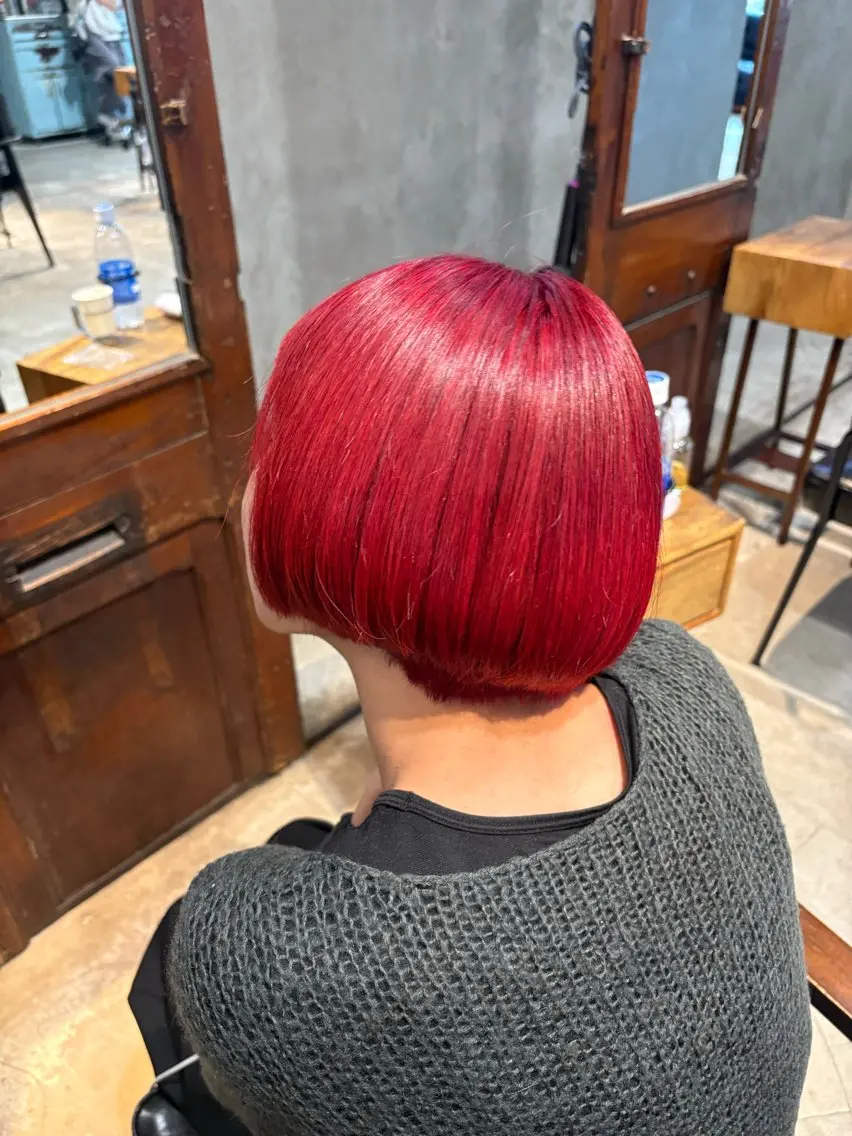 ショート カラー ヘアカラー 🦋韓国/暖色カラー RENA🦋のヘアスタイル