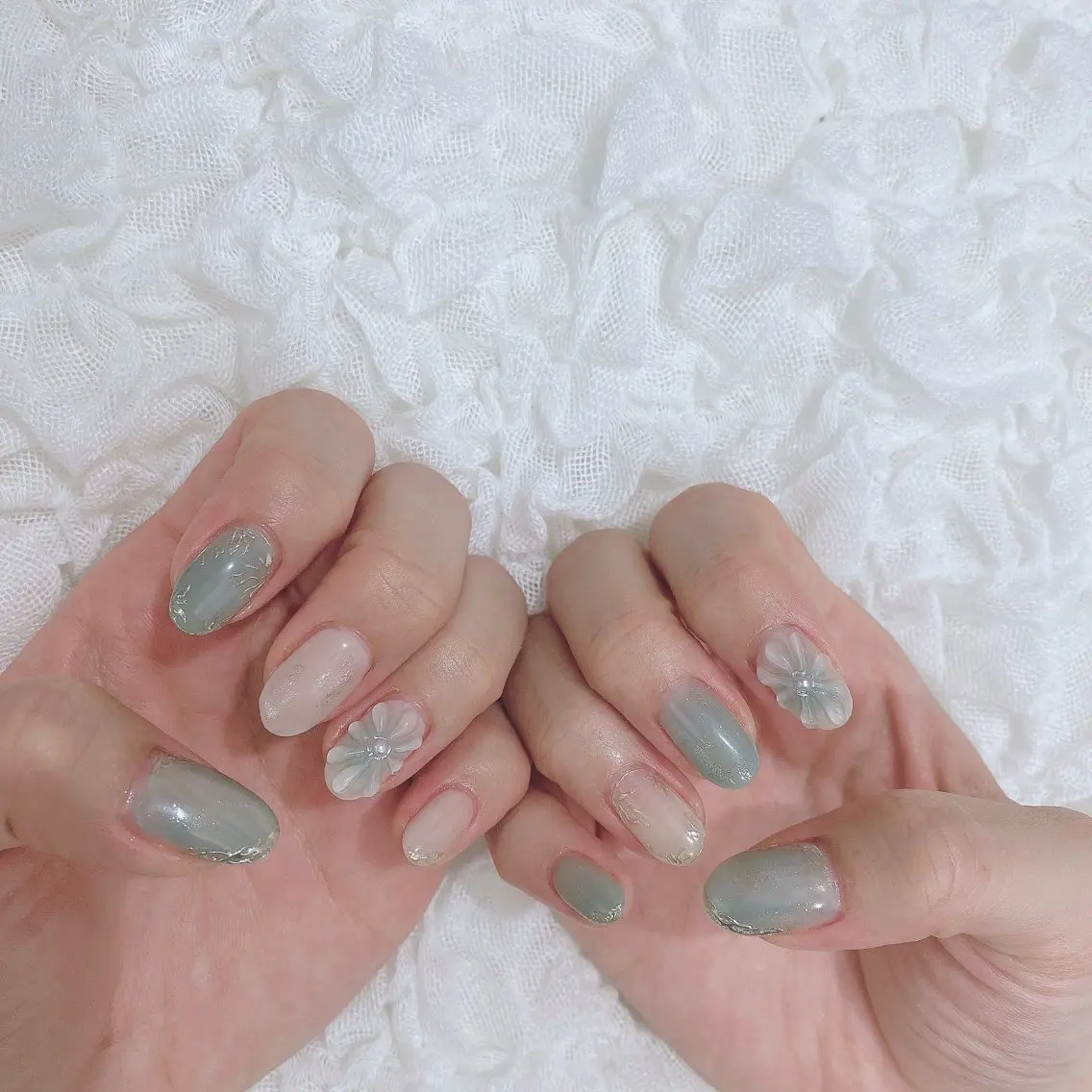 ネイル ミラーネイル ハンドネイル SOL NAILのネイルデザイン