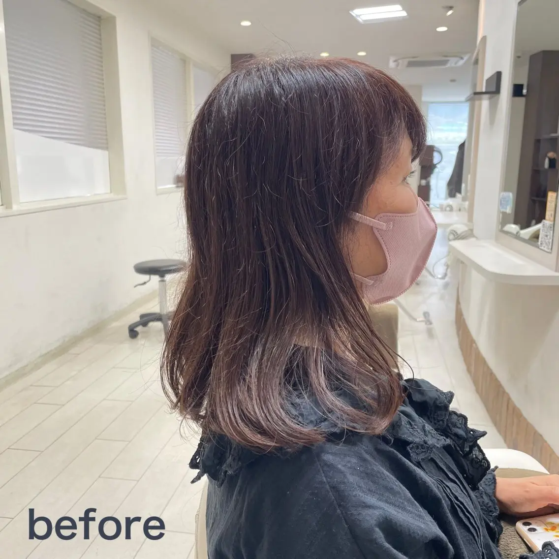 ミディアム アミーベル🧸🧡 本店✂️しおりのヘアスタイル
