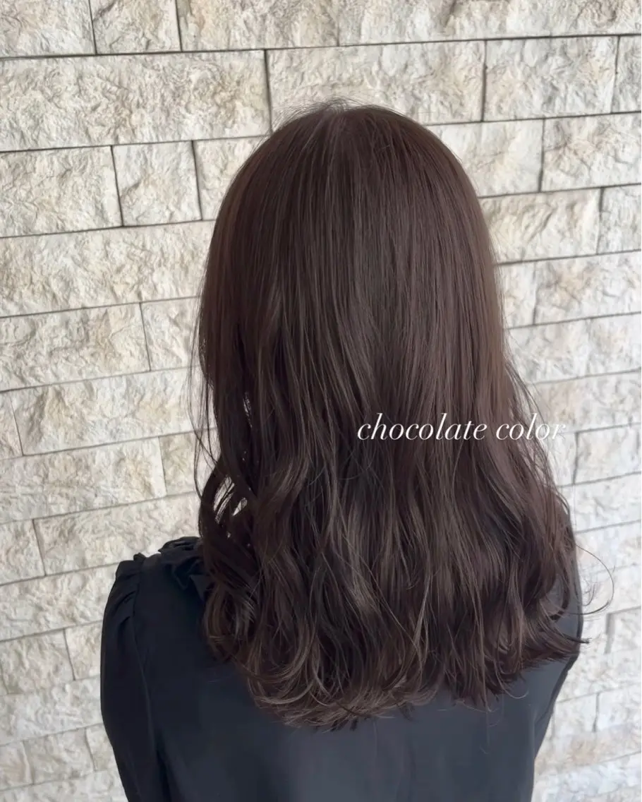 セミロング カット ヘアカラー トリートメント 透明感カラー／ 艶感カラー／RAMUのヘアスタイル