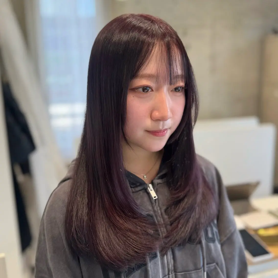 ロング カラー カット ヘアカラー トリートメント 田島拓海 ボブカットのヘアスタイル