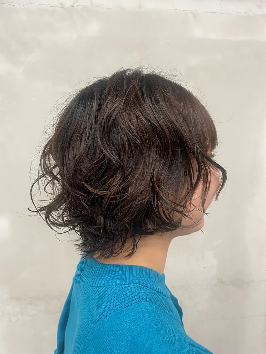 ショート パーマ カット パーマ 🌀パーマモデル 募集中/大谷りな🌀のヘアスタイル