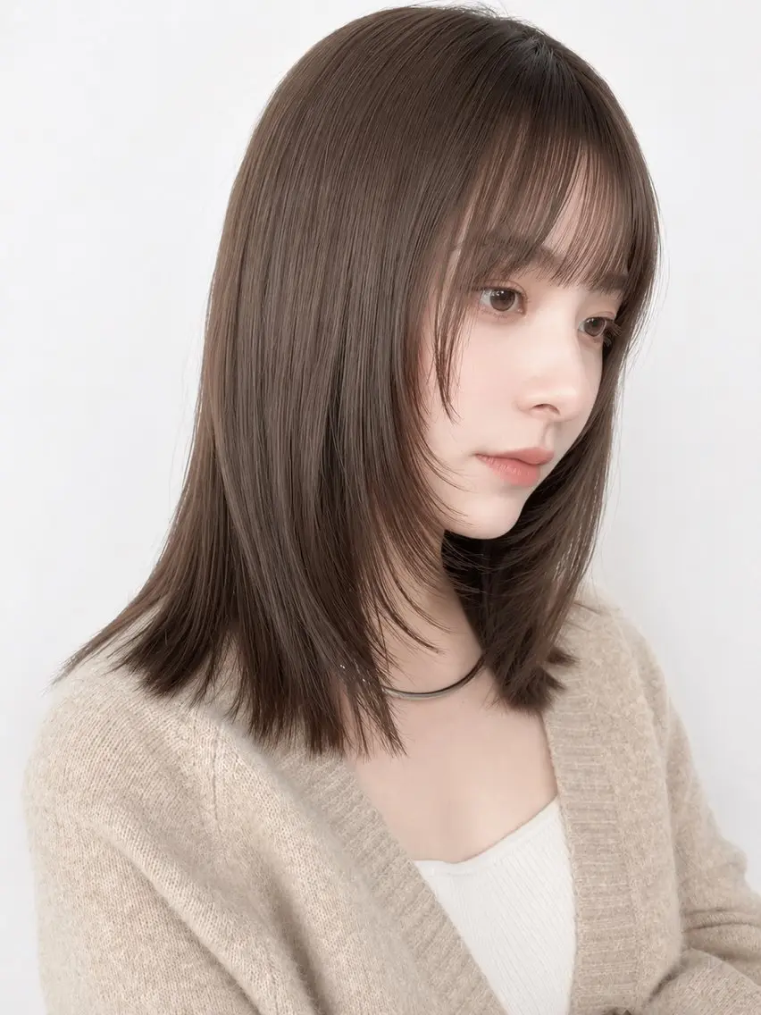 【☁️minimo SALE❕】似合わせカット+透明感カラー+Aujuaトリートメントの写真