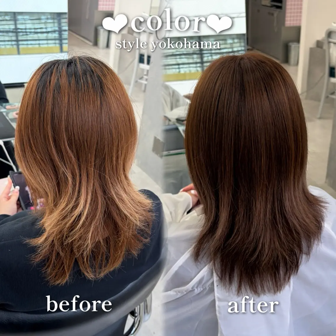 カラー ブリーチ ブリーチなしカラー ヘアカラー カラー/エクステ/ アレンジ/ゆう🩷のヘアスタイル