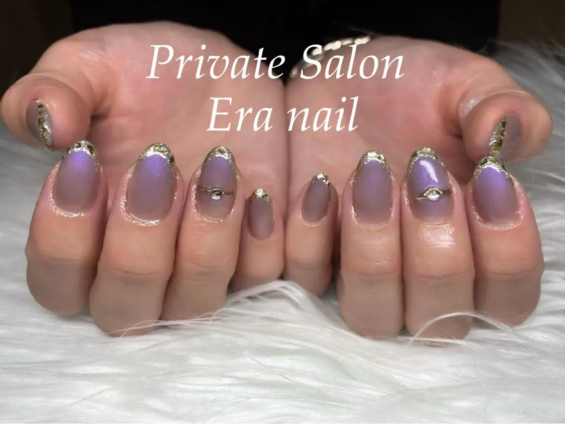ネイル フレンチネイル ガラスフレンチ Era nailのネイルデザイン