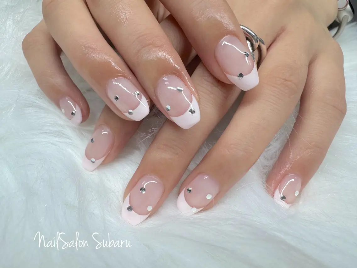 ネイル ストーンネイル ハンドネイル Nail Salon Subaruのネイルデザイン