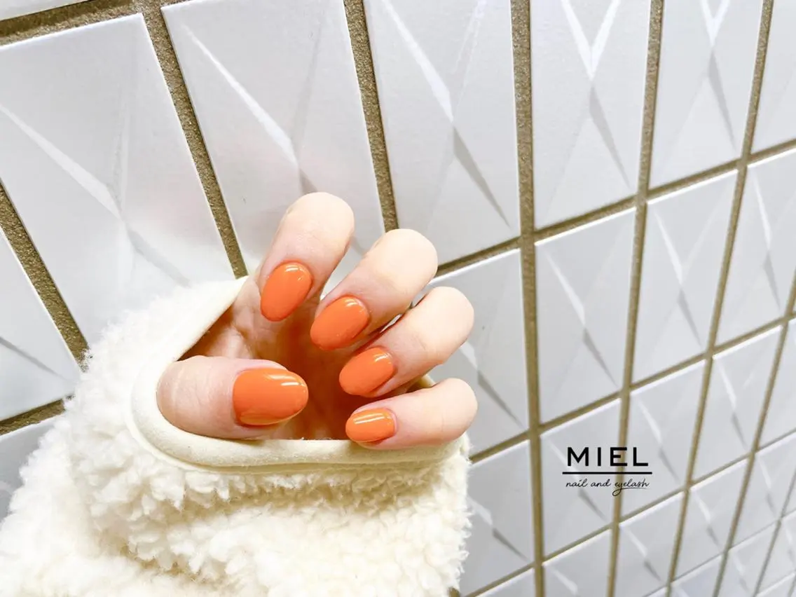 ネイル ワンカラーネイル nail salon monailのネイルデザイン