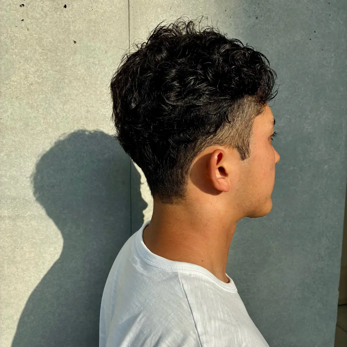 パーマ メンズ メンズパーマ カット パーマ 遠藤姫花 𝒂𝒔𝒉草加𓂃のヘアスタイル
