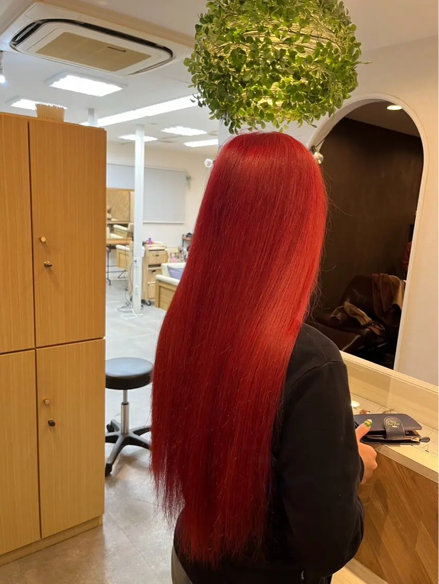 カラー ブリーチ ブリーチカラー HAZUKI🦖のヘアスタイル