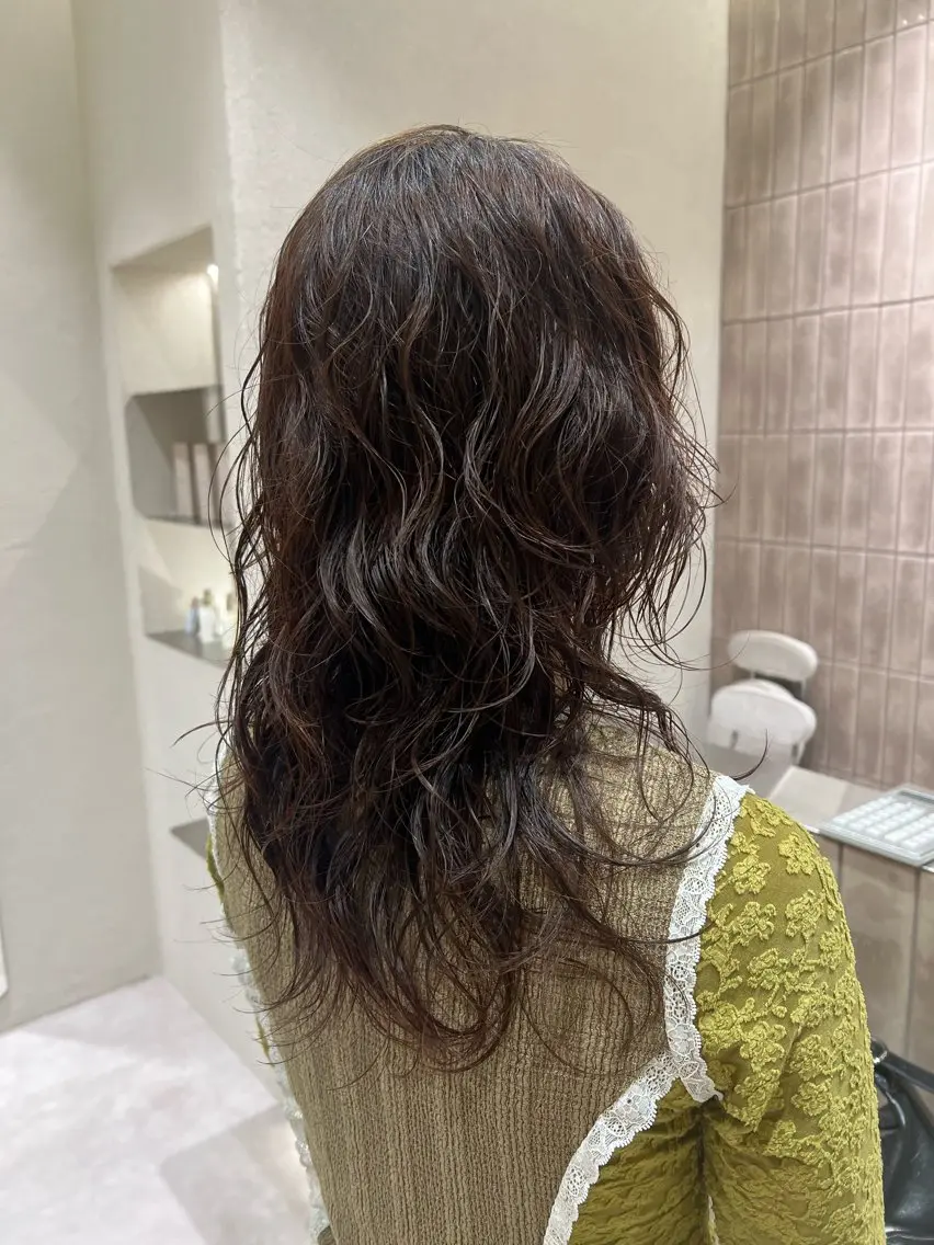 ロング カット パーマ Unami _koharuのヘアスタイル