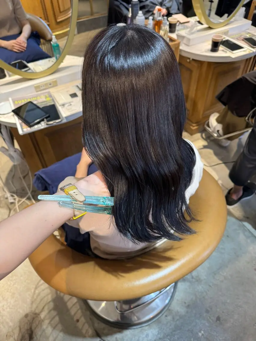 ロング 髪質改善 縮毛矯正 カット 縮毛矯正 トリートメント ヘアセット 髪質改善/ボブ /韓国/erikoのヘアスタイル
