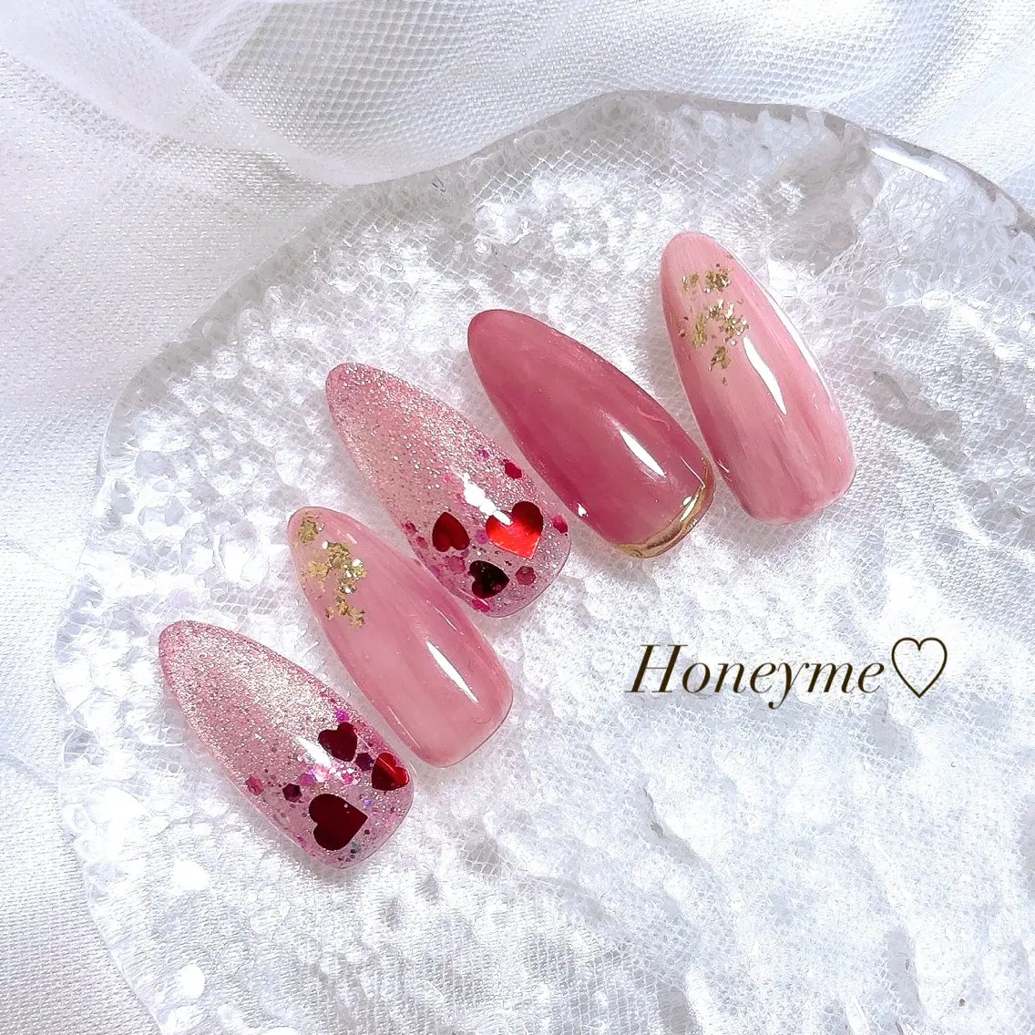 ネイル Honey me ❁⃘*.゚のネイルデザイン