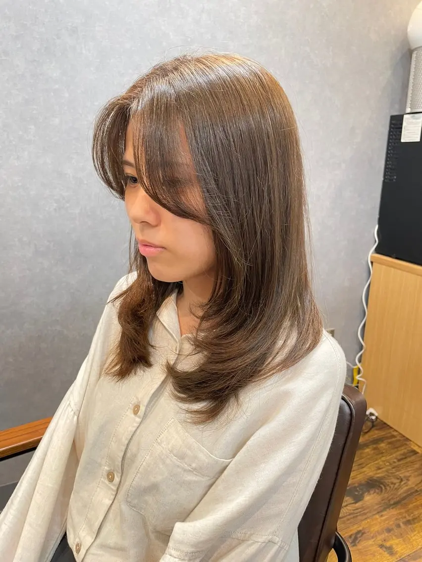 セミロング カラー レイヤーカット ツヤ美髪💐 髪質改善/高山愛来のヘアスタイル