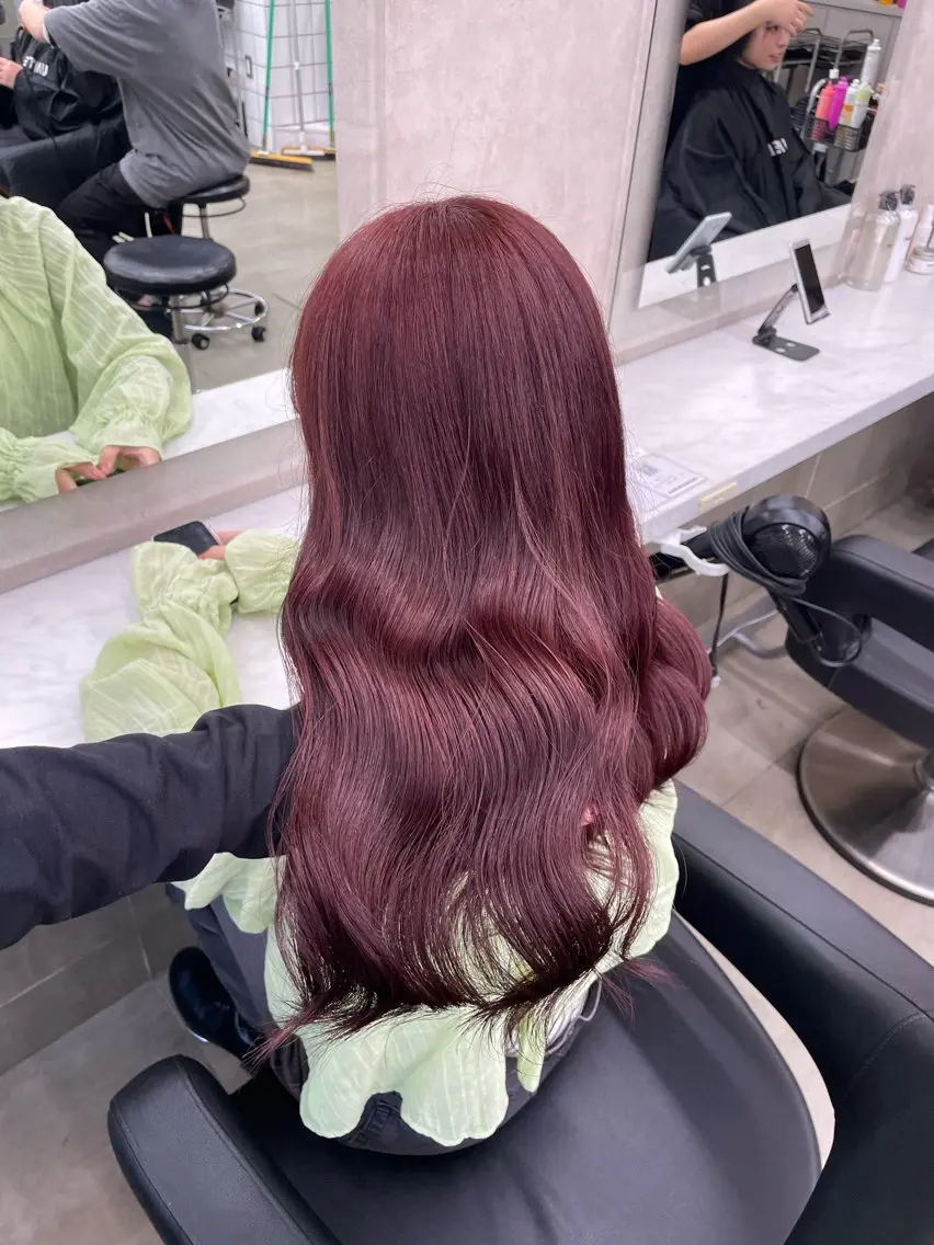 ロング カラー ヘアアレンジ ヘアカラー トリートメント ヘアセット 💗横浜美容室 💗HARUNAのヘアスタイル