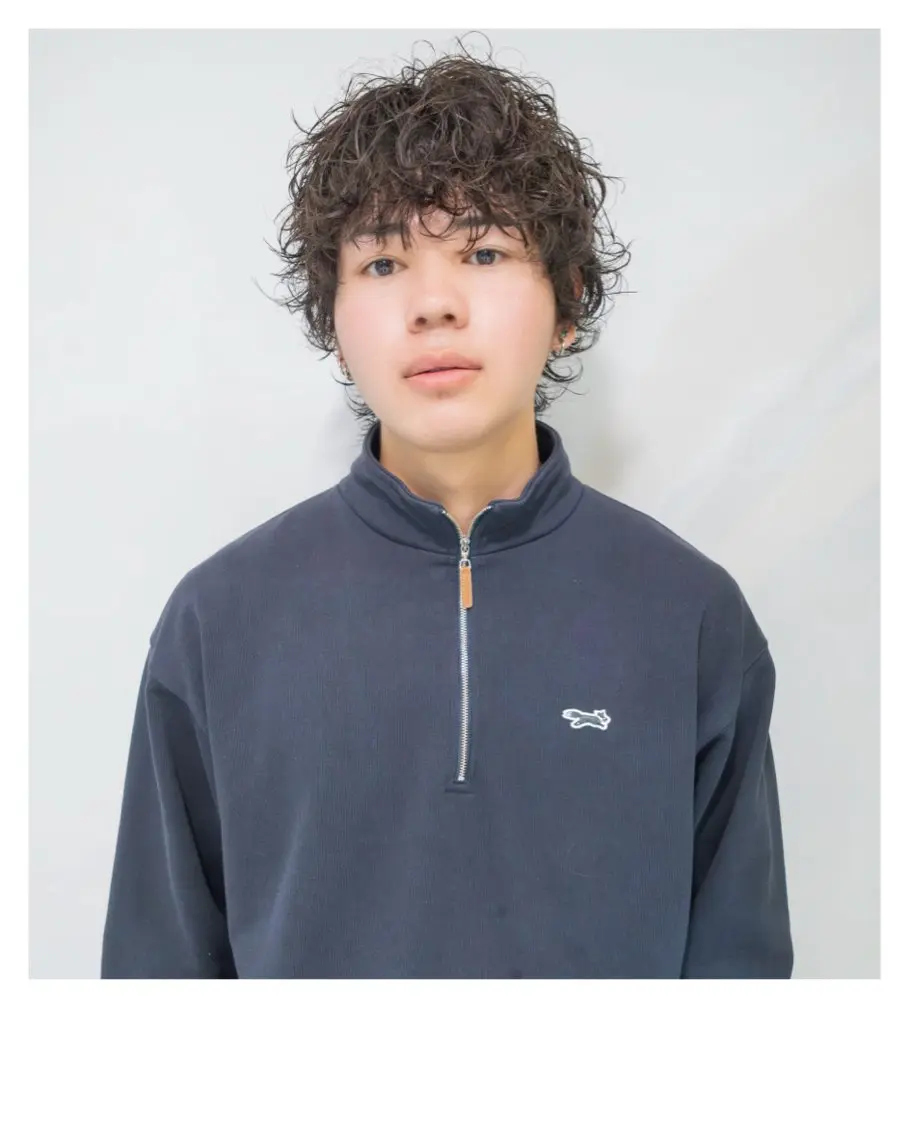 メンズ限定❗️デザインパーマ＋カットの写真