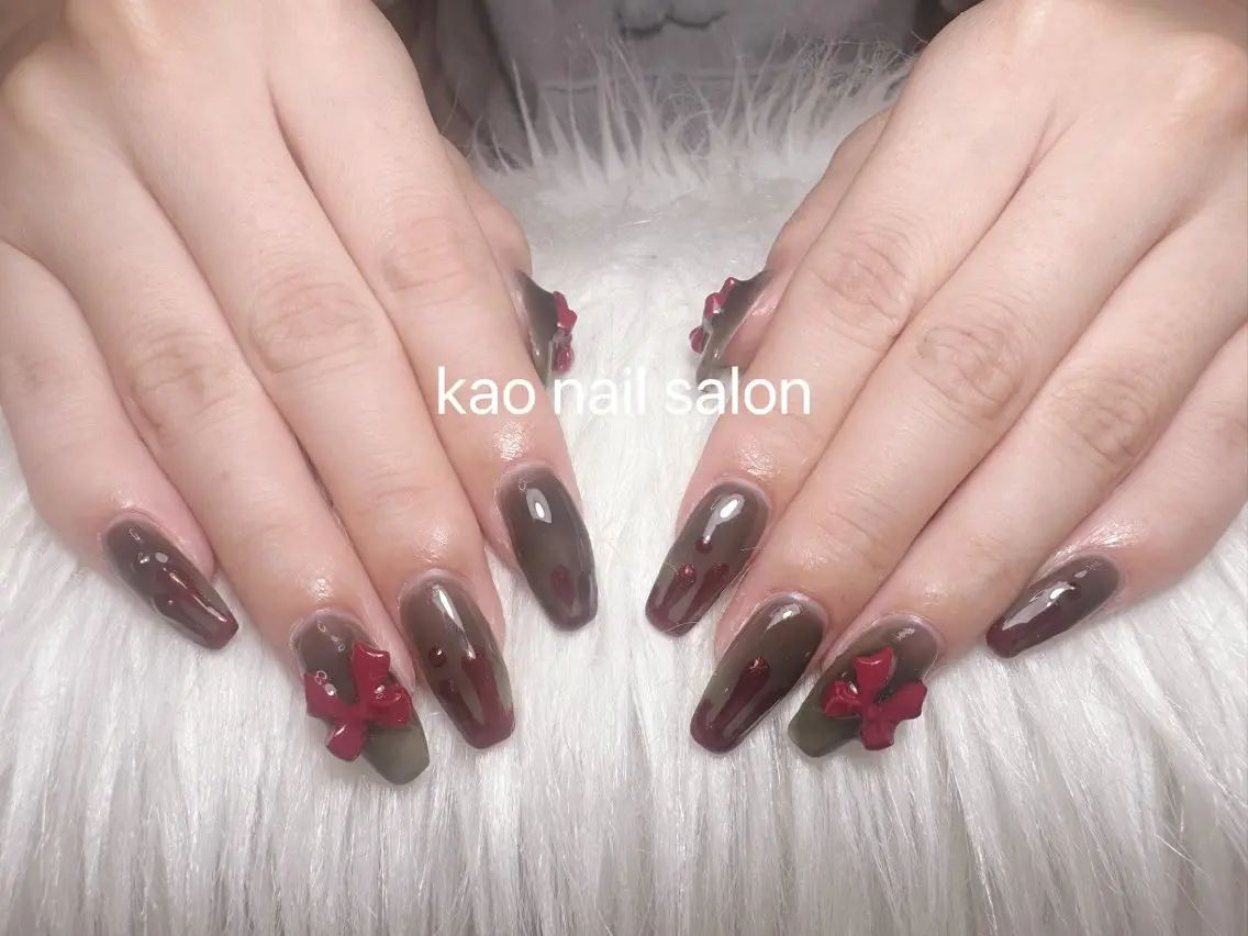 ネイル ハンドネイル kao nail マグネット/長さだしのネイルデザイン
