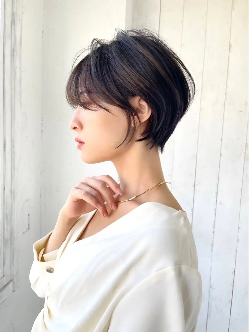 ショート カラー パーマ ヘアアレンジ 【くせ毛解消】縮毛 髪質改善✨たくみ✨のヘアスタイル