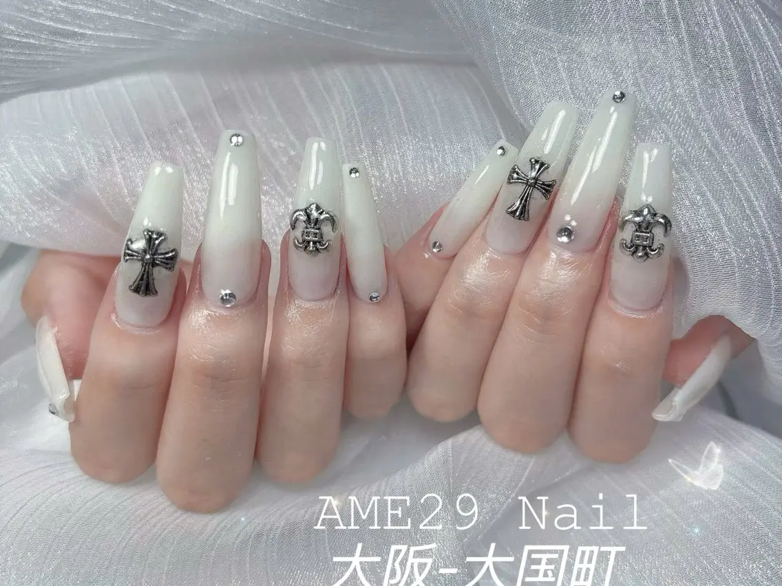 ネイル アートネイル グラデーション マグネットネイル スカルプネイル AME29 Nail ネイルサロンのネイルデザイン