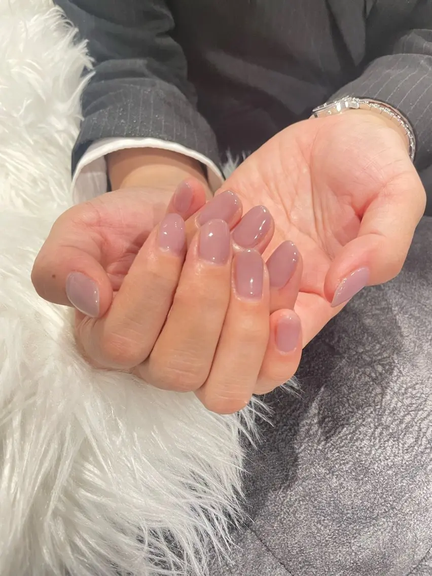 ネイル ジェルネイル ワンカラーネイル ハンドネイル Dahlia Beauty赤松玲奈のネイルデザイン