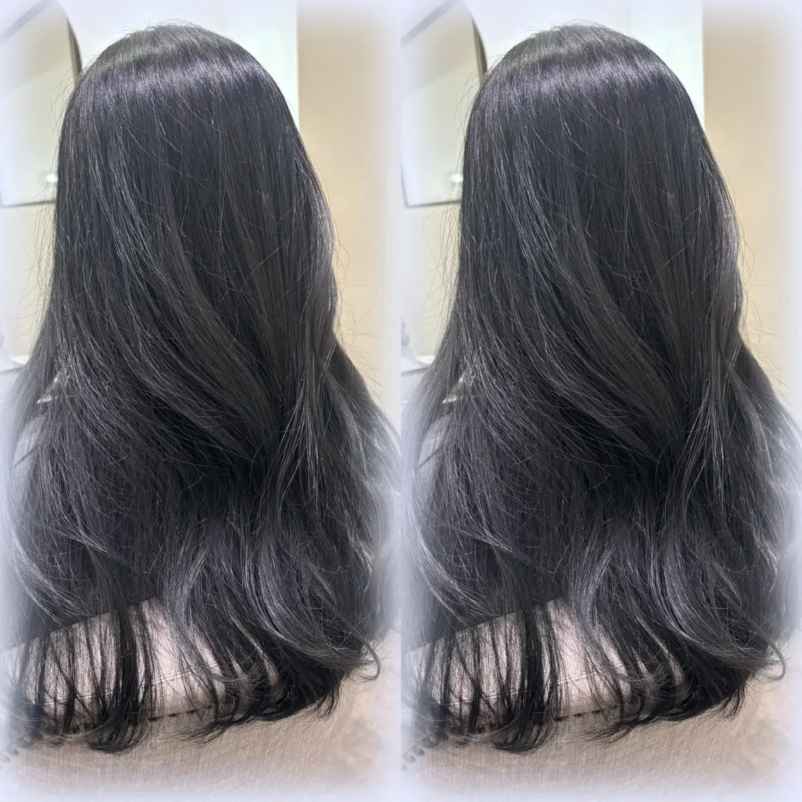 ロング カラー 猪妻 采蘭のヘアスタイル