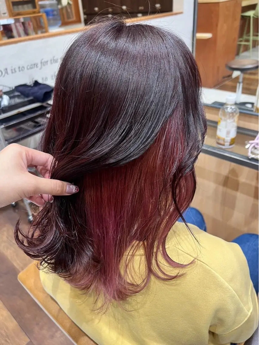 ミディアム カラー ヘアカラー 🌻井上 マリー🌻のヘアスタイル