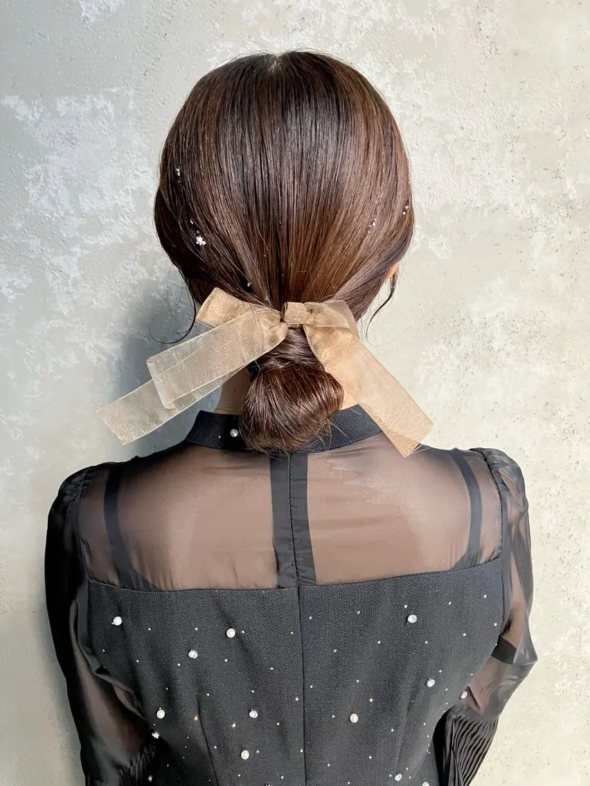 セミロング カラー パーマ ヘアアレンジ メンズ キッズ ヘアセット kotona 🤍miuraのヘアスタイル