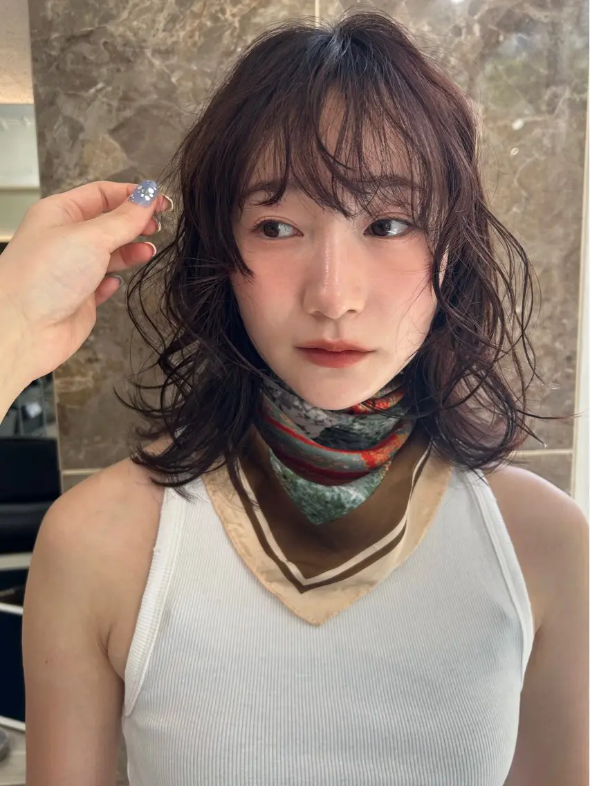 ミディアム カラー 透明感カラー/ chisaのヘアスタイル