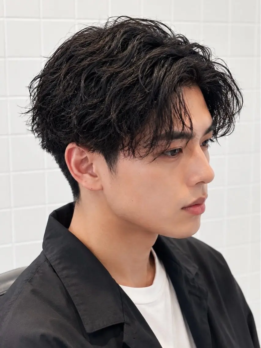 ミディアム パーマ 木村 心咲のヘアスタイル