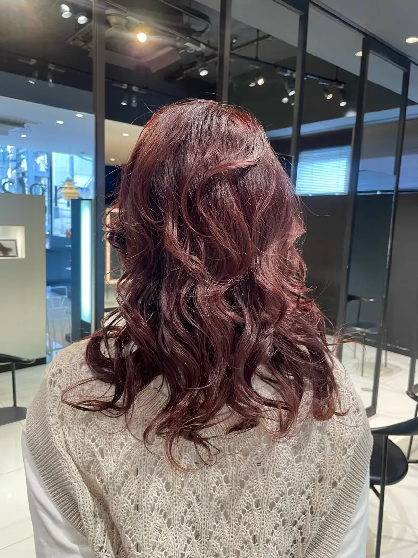 セミロング 北山 夢菜のヘアスタイル