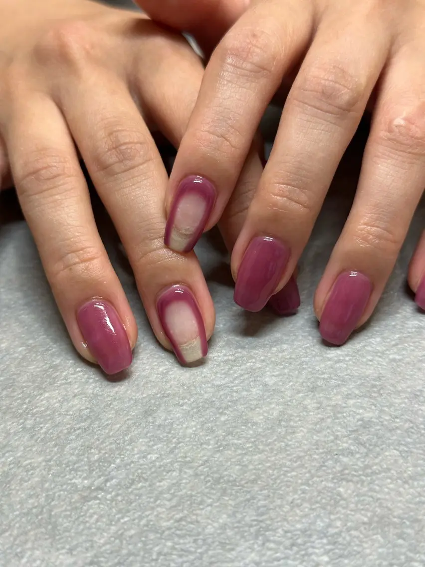 ネイル シンプルネイル ハンドネイル フットネイル kiii.__ ✴︎*のネイルデザイン