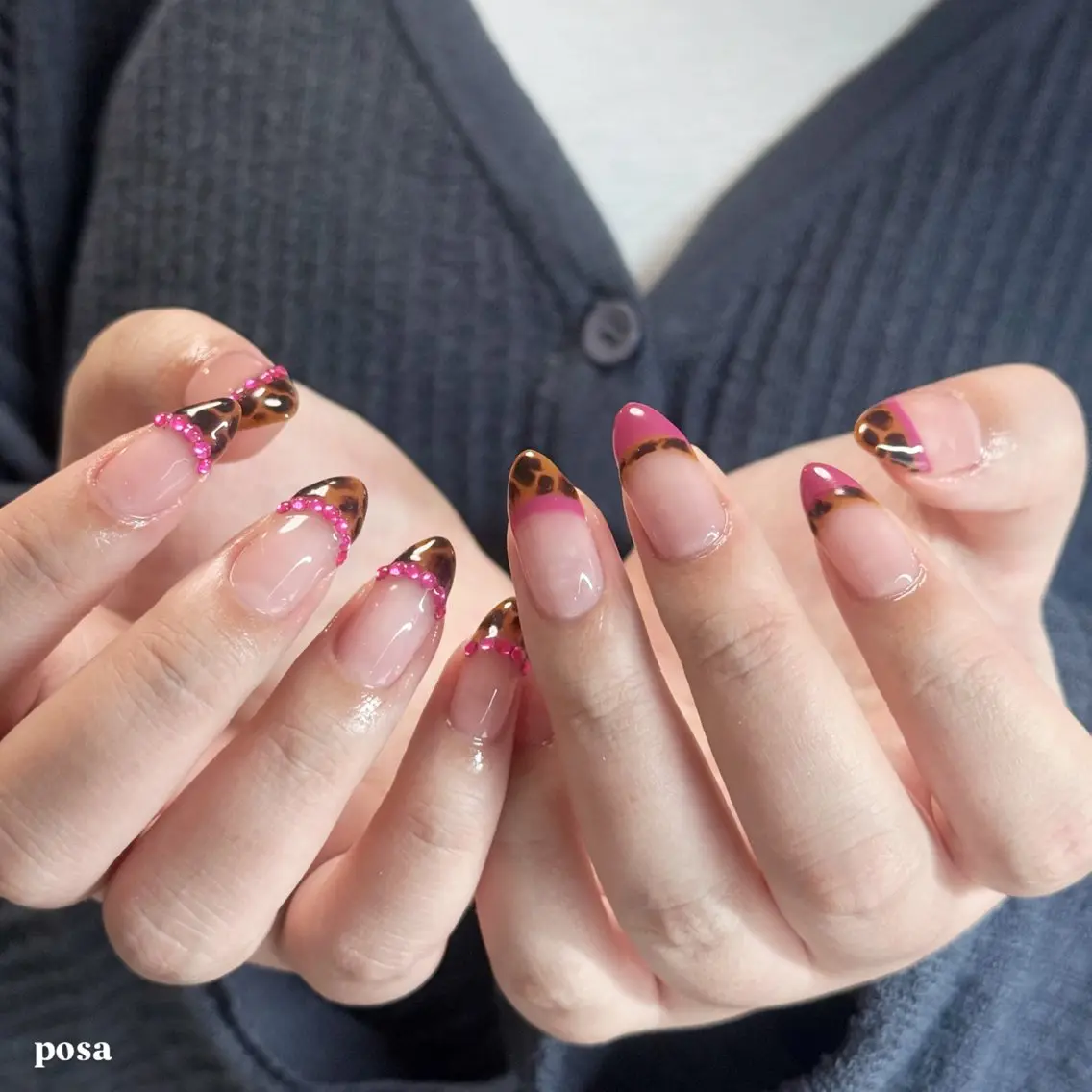 ネイル フレンチネイル 持ち込み シンプルネイル ハンドネイル posa nail モエミのネイルデザイン